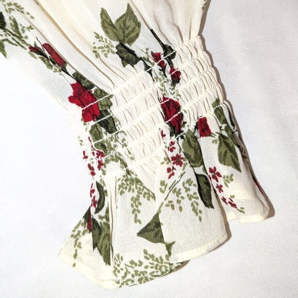 NWT Reformation | Jourdan Dress in Regency Floral Red & Green | Size Small - Picture 11 of 16